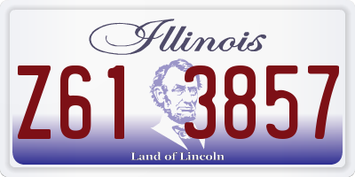 IL license plate Z613857