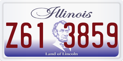 IL license plate Z613859