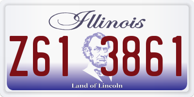 IL license plate Z613861