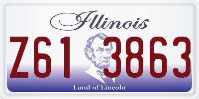 IL license plate Z613863