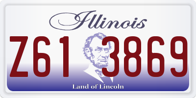 IL license plate Z613869