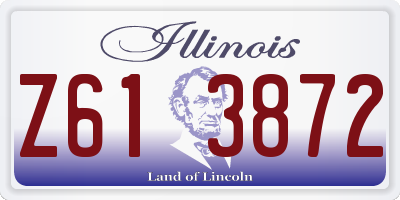 IL license plate Z613872