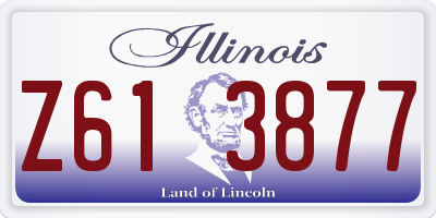 IL license plate Z613877