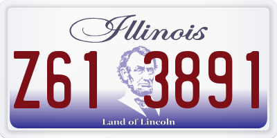 IL license plate Z613891