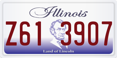 IL license plate Z613907