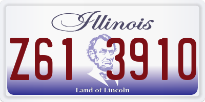 IL license plate Z613910