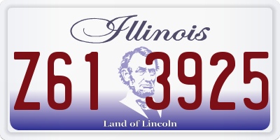 IL license plate Z613925