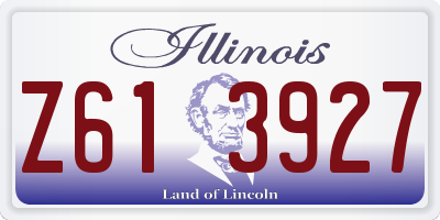 IL license plate Z613927