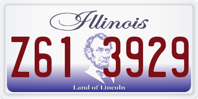 IL license plate Z613929
