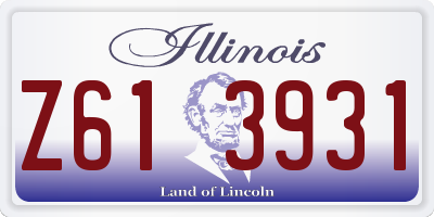 IL license plate Z613931