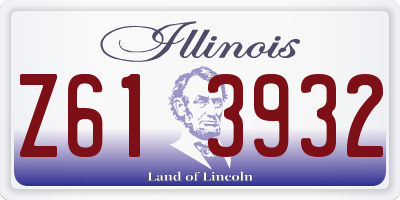 IL license plate Z613932