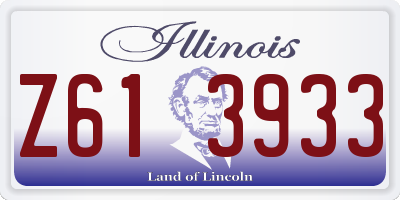 IL license plate Z613933