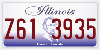 IL license plate Z613935