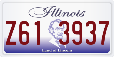 IL license plate Z613937