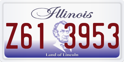 IL license plate Z613953