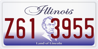 IL license plate Z613955