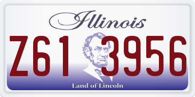 IL license plate Z613956