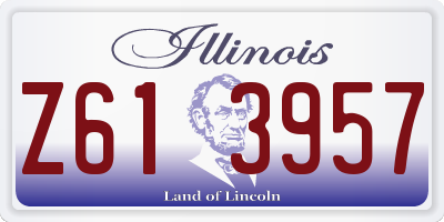 IL license plate Z613957