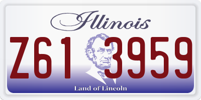 IL license plate Z613959