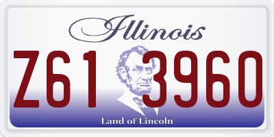 IL license plate Z613960