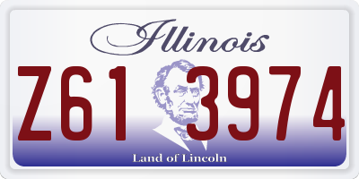 IL license plate Z613974