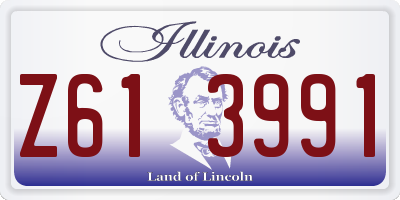 IL license plate Z613991