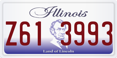 IL license plate Z613993