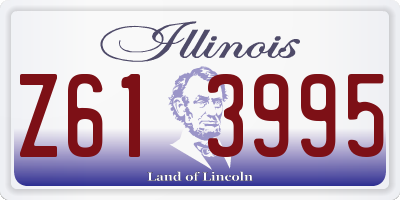 IL license plate Z613995