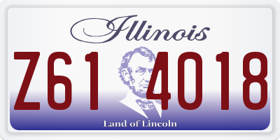IL license plate Z614018