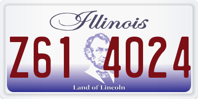 IL license plate Z614024