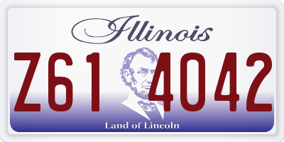 IL license plate Z614042