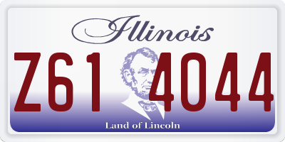 IL license plate Z614044