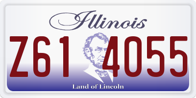 IL license plate Z614055