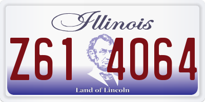 IL license plate Z614064