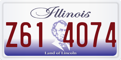 IL license plate Z614074