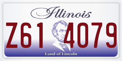 IL license plate Z614079