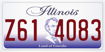 IL license plate Z614083