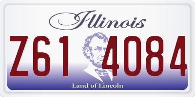 IL license plate Z614084