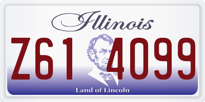 IL license plate Z614099