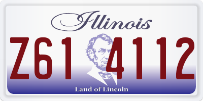 IL license plate Z614112