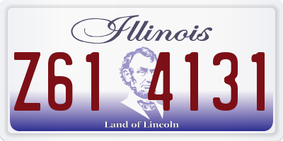 IL license plate Z614131