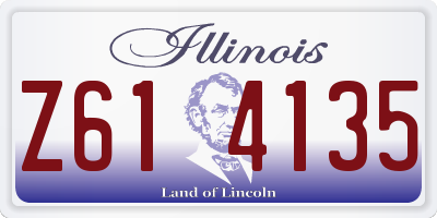 IL license plate Z614135