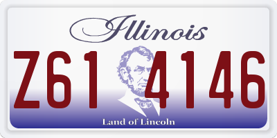 IL license plate Z614146