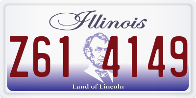 IL license plate Z614149