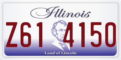 IL license plate Z614150