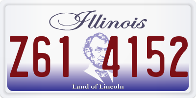 IL license plate Z614152