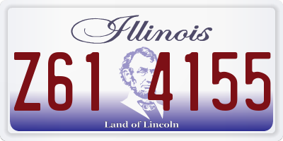 IL license plate Z614155