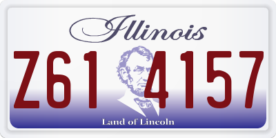 IL license plate Z614157