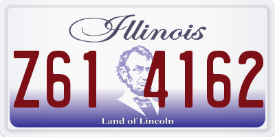 IL license plate Z614162