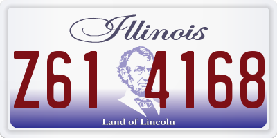 IL license plate Z614168
